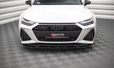 Тюнинг накладка на передний бампер Audi RS6 C8 / RS7 C8 глянцевая фото