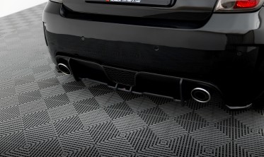 Центральний тюнінг дифузор на задній бампер Abarth 500 Mk1 Street Pro фото