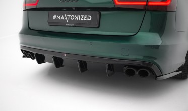 Тюнінговий дифузор (накладка) заднього бампера Audi S6 Avant C7 Maxton-design фото