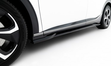 Тюнінг накладки (лістви) на бокові пороги Kia EV6 Mk1 Maxton design фото