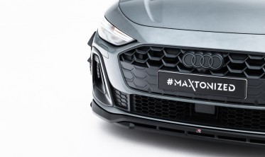 Тюнинг накладка (юбка) на передний бампер Audi A5 S-Line Sedan / Avant B10 Maxton design вар. 1 фото