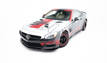 Тюнінг накладка (губа) на передній бампер Mercedes-Benz SL 63 AMG R231 Maxton design вар. 1 фото