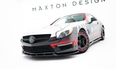 Тюнінг накладка (губа) на передній бампер Mercedes-Benz SL 63 AMG R231 Maxton design вар. 1 фото