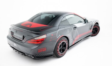 Тюнинг диффузор (накладка) на задний бампер Mercedes-Benz SL 63 AMG R231 фото