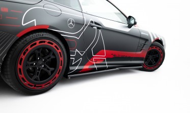 Нижні накладки (лістви) на бокові пороги Mercedes-Benz SL 63 AMG R231 фото
