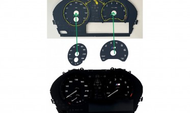 Тюнинговые накладки в щиток приборов BMW F20, F21, F22, F23, F45, F46, X1 F48, X2 F39 в М стиле фото