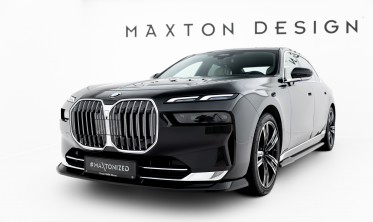 Передній дифузор (тюнінг накладка) на бампер BMW 7 G70 вар. 2 фото