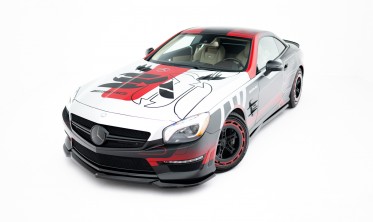 Нижний диффузор (накладка) на передний бампер Mercedes-Benz SL 63 AMG R231 вар. 2 фото