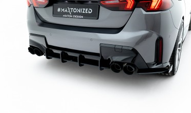 Центральний тюнінг дифузор на задній бампер BMW M135i F70 Street Pro фото