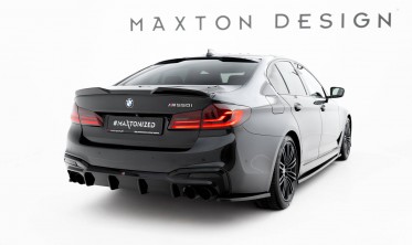 Боковые тюнинг накладки (элероны) на задний бампер BMW M550i Sedan G30 фото