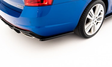 Накладки заднього бампера бічні Skoda Octavia RS MK3 / MK3 FL глянцеві фото
