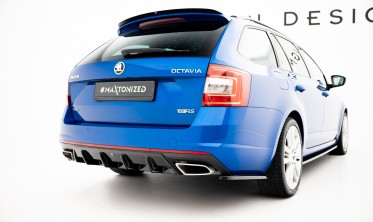 Центральная накладка заднего бампера Skoda Octavia RS MK3 / MK3 FL Hatchback / Estate фото