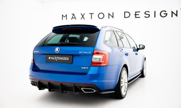 Боковые накладки заднего бампера Splitters Skoda Octavia 3 версия RS дорестайл/рестайл фото