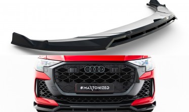 Тюнинг накладка (юбка) на передний бампер Audi RSQ8 Mk1 2023- Maxton design фото