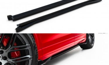Тюнинг накладки (листвы) на боковые пороги Audi RSQ8 Mk1 2023- Maxton фото