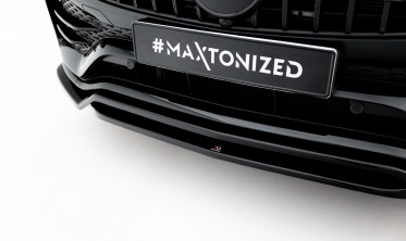 Накладка переднего бампера Mercedes GLC Coupe C253 / SUV X253 AMG-line рестайл фото