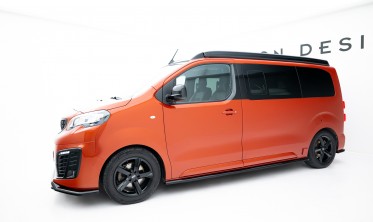 Нижние тюнинг накладки (листвы) под боковые пороги Citroen Jumpy l2 /l3 Mk3, Peugeot Expert l2 /l3 Mk3 фото