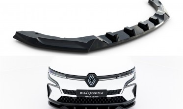 Тюнинг накладка (юбка) на передний бампер Renault Megane E-Tech Electric Mk1 Maxton фото