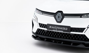 Тюнинг накладка (юбка) на передний бампер Renault Megane E-Tech Electric Mk1 Maxton фото