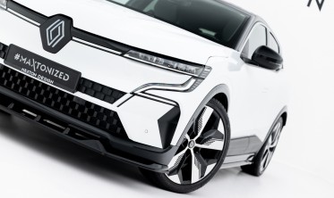 Тюнинг накладка (юбка) на передний бампер Renault Megane E-Tech Electric Mk1 Maxton фото