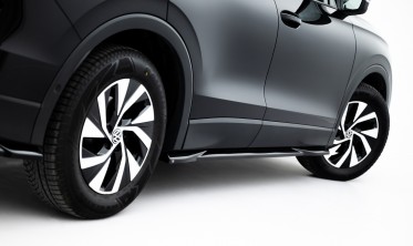 Нижні тюнінг накладки (дифузори) на бокові пороги VW Tiguan Mk3 фото