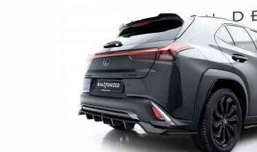 Тюнинг диффузор (сплиттер) на задний бампер Lexus UX Mk1 F-Sport  фото