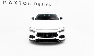 Нижний тюнинг диффузор (юбка) на передний бампер Maserati Ghibli Modena Mk3 фото