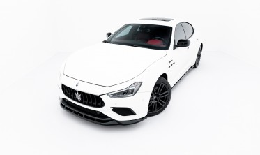 Нижний тюнинг диффузор (юбка) на передний бампер Maserati Ghibli Modena Mk3 фото