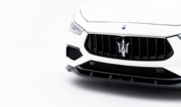 Нижний тюнинг диффузор (юбка) на передний бампер Maserati Ghibli Modena Mk3 фото
