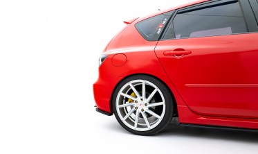 Боковые накладки (элероны) на задний бампер Mazda 3 MPS Mk1 EU версия (Street Pro) фото