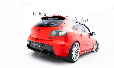 Боковые накладки (элероны) на задний бампер Mazda 3 MPS Mk1 EU версия (Street Pro) фото