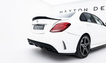 Бокові тюнінг накладки на задній бампер Mercedes C W205 Sedan AMG-Line фото