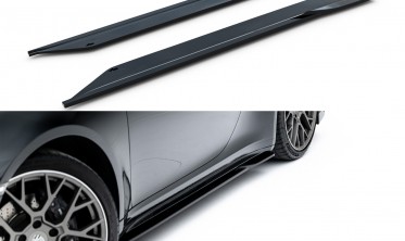 Тюнинг диффузоры на боковые пороги Porsche 911 Carrera Sport Design 992 вар. 1 фото