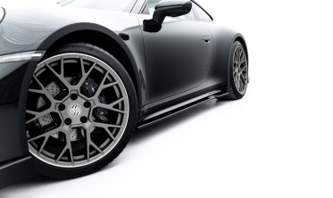 Тюнінг накладки на бокові пороги Porsche 911 Carrera Sport Design 992 вар. 1 фото