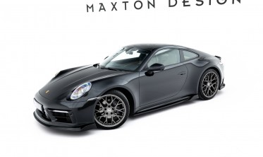 Нижние листвы (накладки) на боковые пороги Porsche 911 Carrera Sport Design 992 вар. 2 фото