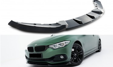 Тюнинг накладка на передний бампер BMW 4 F33 Cabrio / F32 Coupe Maxton design фото
