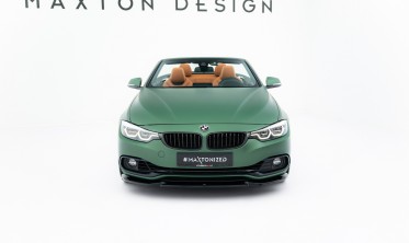 Тюнинг накладка на передний бампер BMW 4 F33 Cabrio / F32 Coupe Maxton design фото