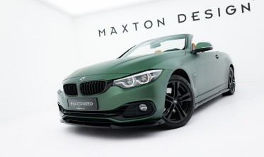 Тюнинг накладка на передний бампер BMW 4 F33 Cabrio / F32 Coupe Maxton design фото