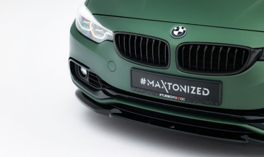 Тюнинг накладка на передний бампер BMW 4 F33 Cabrio / F32 Coupe Maxton design фото