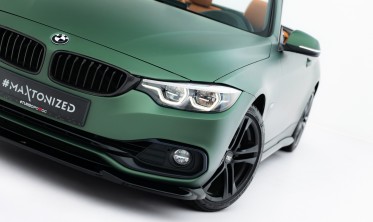 Тюнинг накладка на передний бампер BMW 4 F33 Cabrio / F32 Coupe Maxton design фото