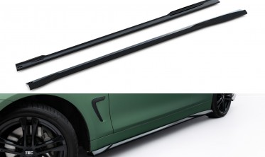 Тюнинг накладки (листвы) на боковые пороги BMW 4 F33 Cabrio / F32 Coupe фото