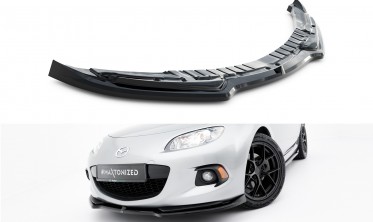 Нижній тюнінг дифузор (накладка) на передній бампер Mazda MX-5 Mk3 (NC) рестайл фото