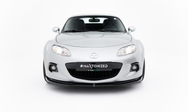 Нижний тюнинг диффузор (юбка) на передний бампер Mazda MX-5 Mk3 (NC) рестайл фото