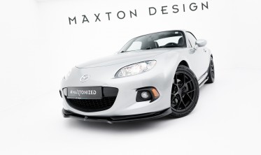 Нижний тюнинг диффузор (юбка) на передний бампер Mazda MX-5 Mk3 (NC) рестайл фото