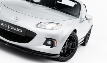 Нижний тюнинг диффузор (юбка) на передний бампер Mazda MX-5 Mk3 (NC) рестайл фото