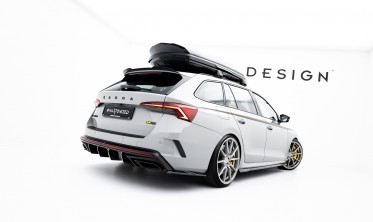 Боковые диффузоры Maxton-design на задний бампер Skoda Octavia RS Liftback / Combi Mk4 вар. 7 фото