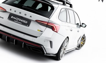 Боковые диффузоры Maxton-design на задний бампер Skoda Octavia RS Liftback / Combi Mk4 вар. 7 фото