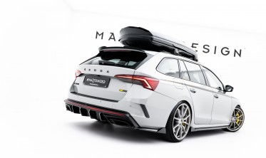 Бокові тюнінг накладки Maxton-design на задній бампер Skoda Octavia RS Liftback / Combi Mk4 вар. 8 фото