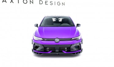 Тюнінг накладка (губа) на передній бампер VW Golf MK8 R рест. Maxton design вар. 1 фото