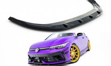 Нижняя накладка на передний бампер VW Golf MK8 R рестайл вар. 2 фото